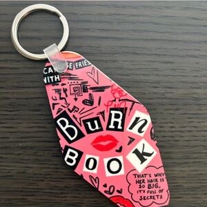 Pink Burn Book Keychain